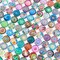 200pcs Mixed Mosaic Tiles Glass Mosaic Tile Assortment for DIY Crafts Crystal Mosaic Supplies 14mm
